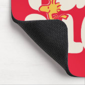 Erdnüsse | Frieden und Liebe Woodstock Mousepad (Ecke)