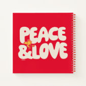 Erdnüsse | Frieden und Liebe Woodstock Notizblock (Rückseite)