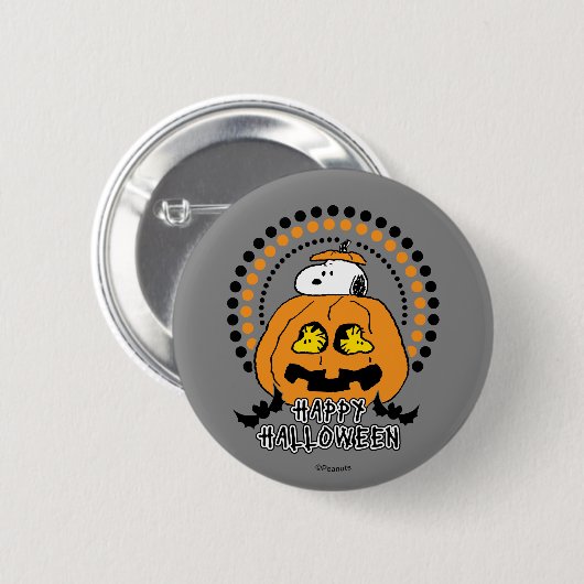 Erdnüsse | Frohe Halloween Button (Vorne & Hinten)