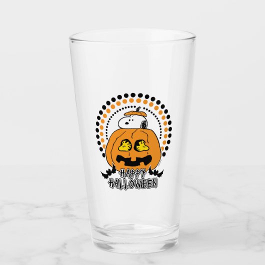 Erdnüsse | Frohe Halloween Glas (Vorderseite)
