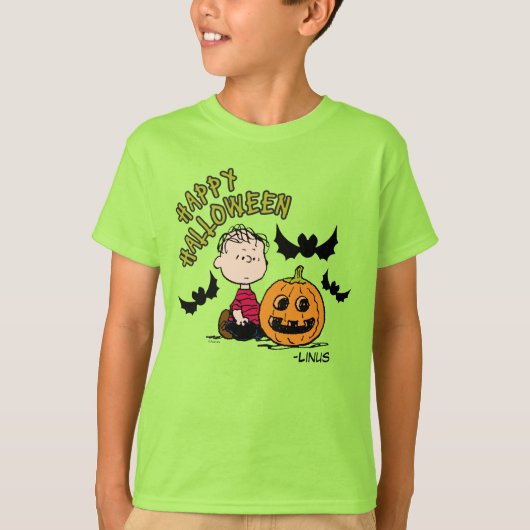 Erdnüsse | Frohe Halloween Linus T-Shirt (Vorderseite)