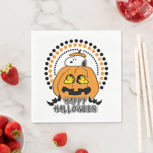 Erdnüsse | Frohe Halloween Serviette (Beispiel)