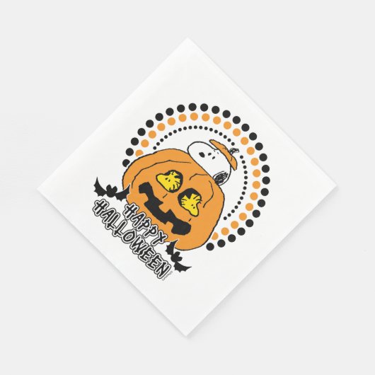 Erdnüsse | Frohe Halloween Serviette (Ecke)