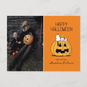 Erdnüsse   Frohe Halloween Snoopy & Jack O' Lanter Feiertagspostkarte