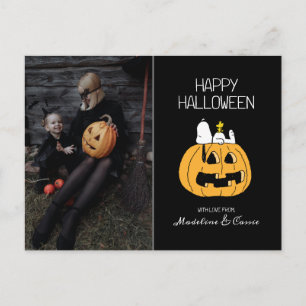 Erdnüsse Frohe Halloween Snoopy & Jack O' Lanter Feiertagspostkarte