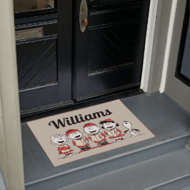 Erdnüsse | Frohe Weihnachten | Name hinzufügen Fußmatte