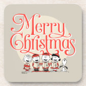 Erdnüsse | Frohe Weihnachtslieder Getränkeuntersetzer (Vorderseite)