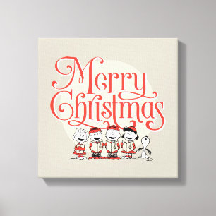 Erdnüsse Frohe Weihnachtslieder Leinwanddruck