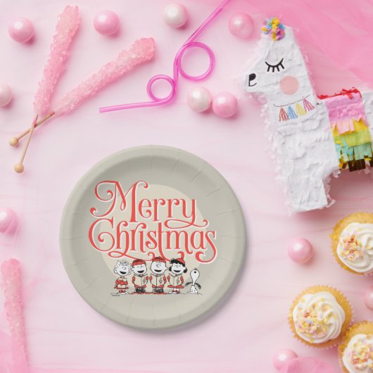 Erdnüsse | Frohe Weihnachtslieder Pappteller (Party)