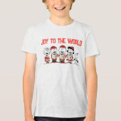 Erdnüsse | Frohe Weihnachtslieder Tri-Blend Shirt (Vorderseite)