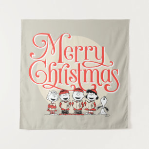 Erdnüsse   Frohe Weihnachtslieder Wandteppich