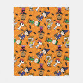 Erdnüsse | Fröhliches Halloween-Muster Fleecedecke (Vorderseite)