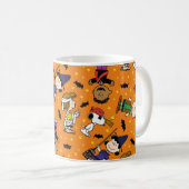 Erdnüsse | Fröhliches Halloween-Muster Kaffeetasse (VorderseiteRechts)
