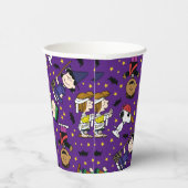Erdnüsse | Fröhliches Halloween-Muster Pappbecher (Rechts)