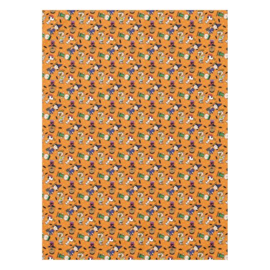 Erdnüsse | Fröhliches Halloween-Muster Tischdecke (Vorderseite)