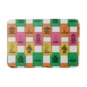 Erdnüsse | Fun Colorblock Muster Badematte (Vorderseite)