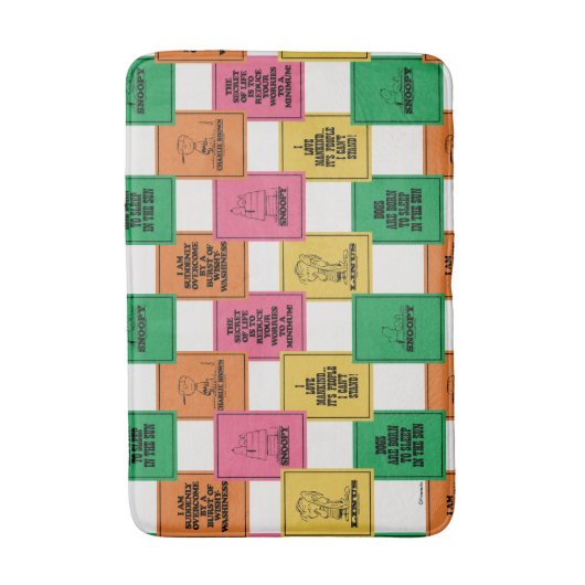 Erdnüsse | Fun Colorblock Muster Badematte (Vorderseite Vertikal)