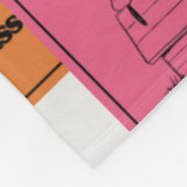 Erdnüsse | Fun Colorblock Muster Fleecedecke (Ecke)