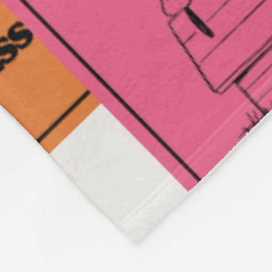 Erdnüsse | Fun Colorblock Muster Fleecedecke (Ecke)