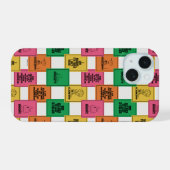 Erdnüsse | Fun Colorblock Muster iPhone 15 Hülle (Rückseite (Horizontal))