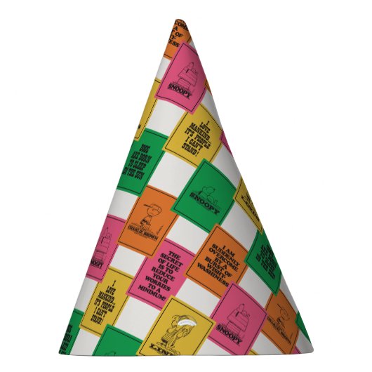 Erdnüsse | Fun Colorblock Muster Partyhütchen (Rechts)