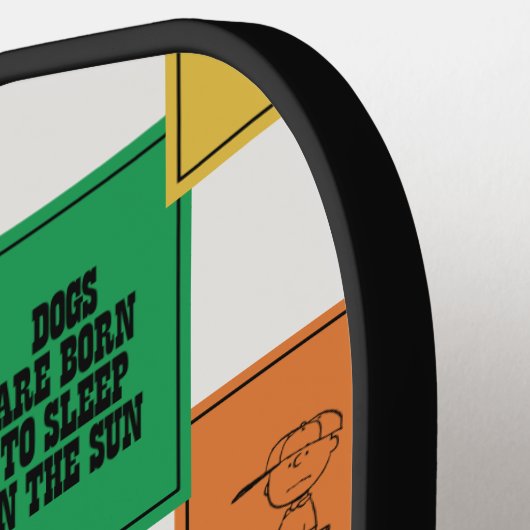 Erdnüsse | Fun Colorblock Muster Pickleball Schläger (Linke Seite)