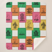 Erdnüsse | Fun Colorblock Muster Sherpadecke (Vorderseite)