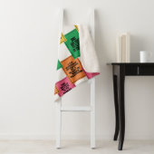 Erdnüsse | Fun Colorblock Muster Sherpadecke (Beispiel)