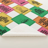 Erdnüsse | Fun Colorblock Muster Sherpadecke (3/4)