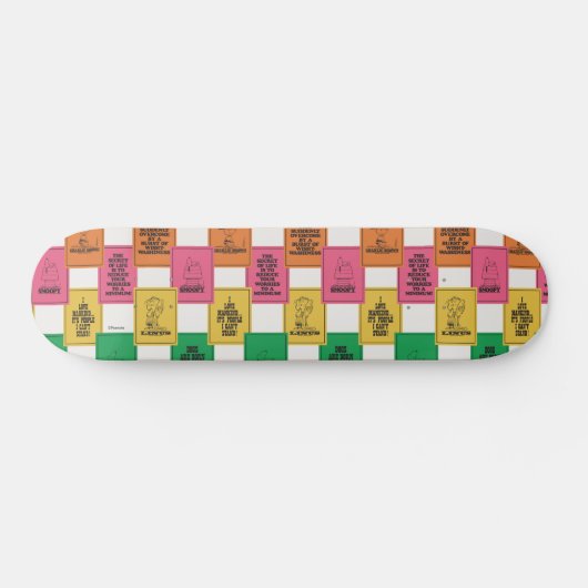 Erdnüsse | Fun Colorblock Muster Skateboard (Horizontal)