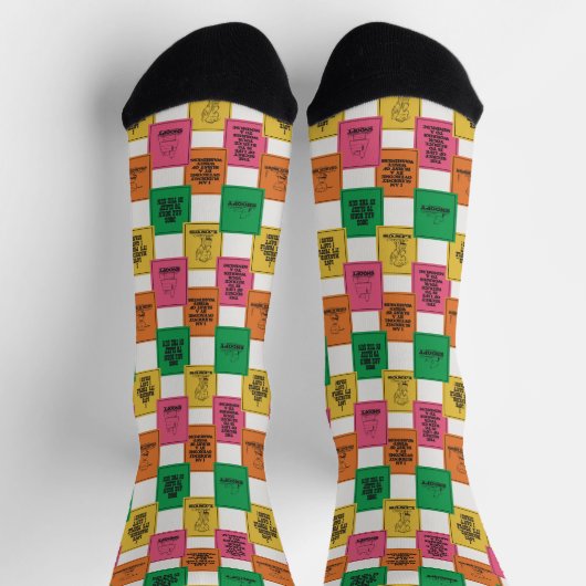 Erdnüsse | Fun Colorblock Muster Socken (Oben)