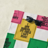 Erdnüsse | Fun Colorblock Muster Strandtuch (Beispiel)