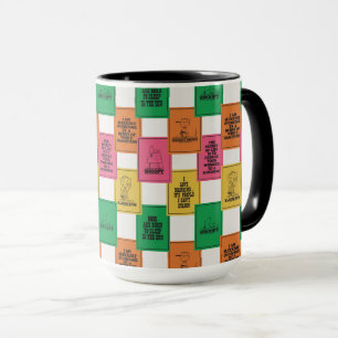 Erdnüsse   Fun Colorblock Muster Tasse