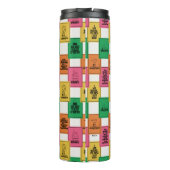 Erdnüsse | Fun Colorblock Muster Thermosbecher (Rückseite)