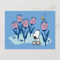 Erdnüsse | Garten mit Snoopie und Holzblumen