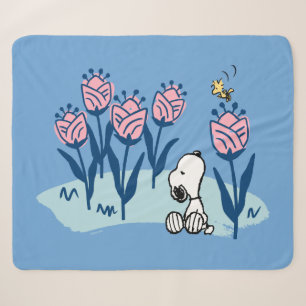 Erdnüsse Garten mit Snoopie und Holzblumen Sherpadecke
