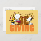 Erdnüsse | Geben Postkarte (Vorne/Hinten)