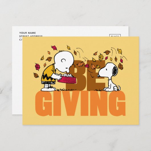 Erdnüsse | Geben Postkarte (Vorne/Hinten)