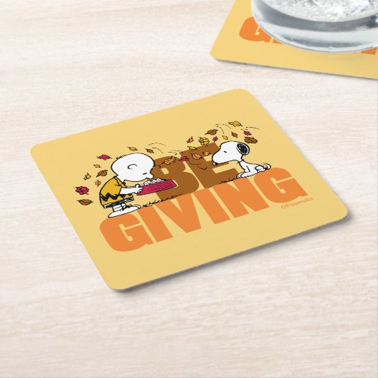 Erdnüsse | Geben Rechteckiger Pappuntersetzer (angewinkelt)