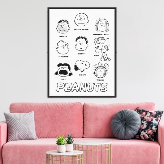 Erdnüsse gegenüber leinwanddruck (Insitu (Wohnzimmer))