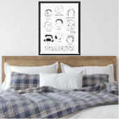 Erdnüsse gegenüber leinwanddruck (Insitu (Schlafzimmer))
