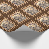 Erdnüsse Geschenkpapier (Ecke)
