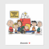 Erdnüsse | Glück ist eins der Gang Aufkleber (Blatt)