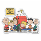 Erdnüsse | Glück ist eins der Gang Aufkleber (Vorderseite)