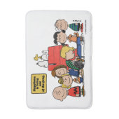 Erdnüsse | Glück ist eins der Gang Badematte (Vorderseite Vertikal)