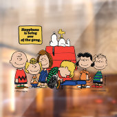 Erdnüsse | Glück ist eins der Gang Fensteraufkleber (Blatt 2)