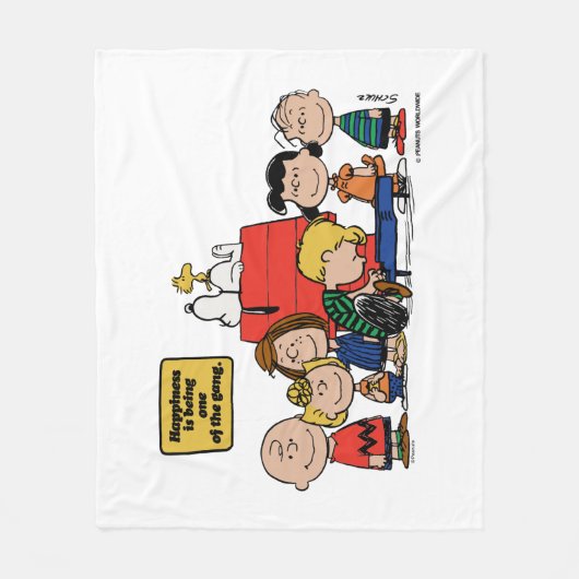 Erdnüsse | Glück ist eins der Gang Fleecedecke (Vorderseite)