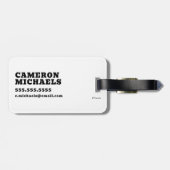 Erdnüsse | Glück ist eins der Gang Gepäckanhänger (Rückseite horizontal)