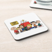 Erdnüsse | Glück ist eins der Gang Getränkeuntersetzer (Linke Seite)