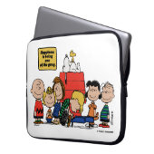 Erdnüsse | Glück ist eins der Gang Laptopschutzhülle (Vorderseite Links)